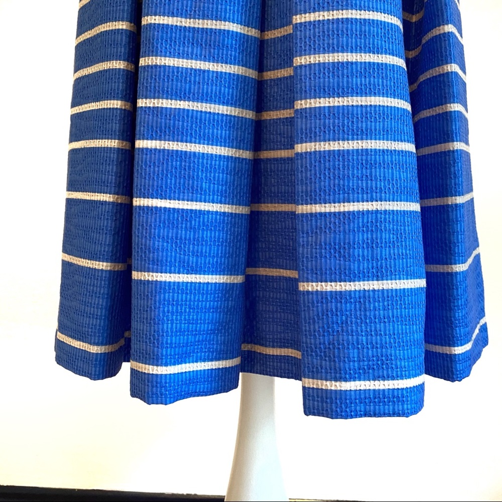 Taylor Striped Wide Pleat Tank Dress with Pockets - Picture 4 of 10